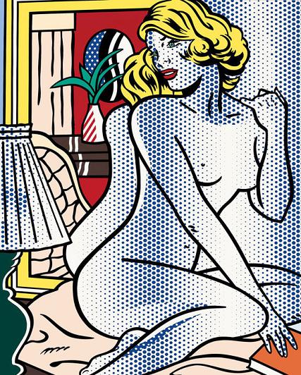 Roy Lichtenstein Blue Nude