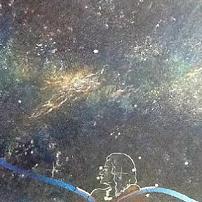 Russell Mills Light Years Faber Book Cover Original Painting
