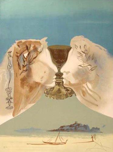 Salvador Dali Chalice of Love Art Print