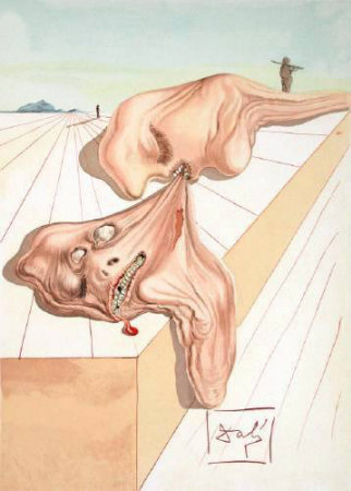 Salvador Dali DC Enfer 30 - Les hommes qui s'entre-devorent Limited Edition Art Print