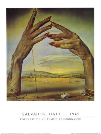 Salvador Dali Portrait d'une Femme Passionate, 1945 Art Print