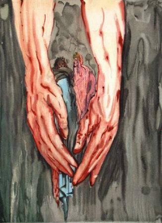 Salvador Dali DC Enfer 16 - La montee de Geryon Limited Edition Art Print