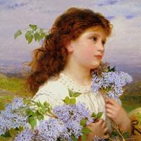 Sophie Anderson The Time of the Lilacs Fine Art Print