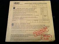 UB40 The Earth Dies Screaming / Dream A Lie 1980 UK AA-sided 7