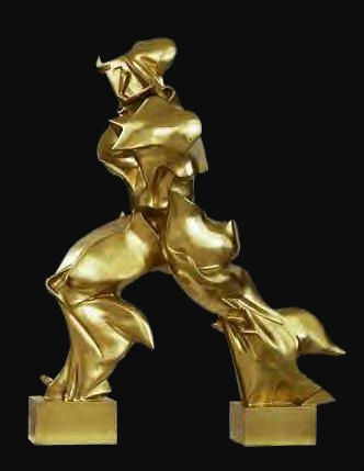 Unique Forms of Continuity by the futurist sculptor Umberto Boccioni (1913)