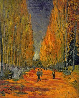Vincent van Gogh Alyscamps Canvas Print