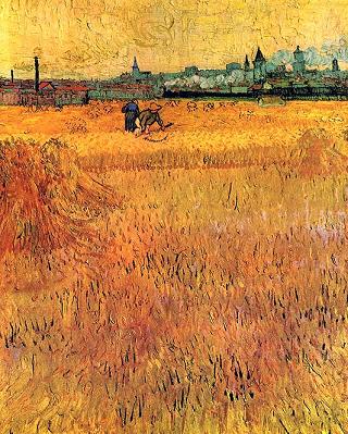 Vincent van Gogh Arles View from the Wheat Fields Canvas Print