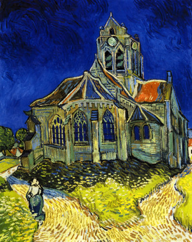 Vincent van Gogh The Church at Auvers 24 Inch Canvas Print