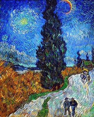 Vincent van Gogh Country Road in Provence Canvas Print