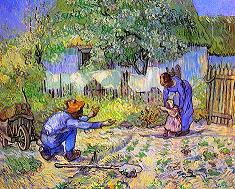 Vincent van Gogh First Steps (After Millet) Print