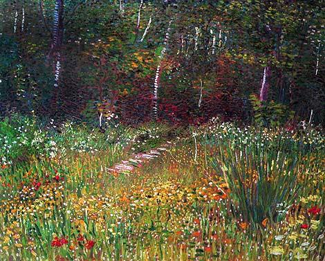 Vincent van Gogh Forest 24 Inch Canvas Print