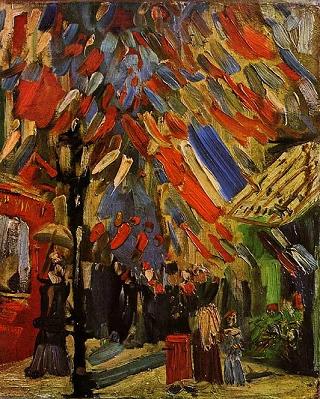 Vincent van Gogh The Fourteenth of July Celebration in Paris Canvas Print