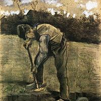 Vincent van Gogh A Digger Fine Art Print