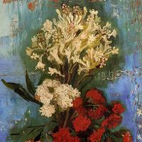 Vincent van Gogh Vase with Carnations and Other Flowers Fine Art Print
