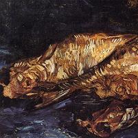 Vincent van Gogh Still Life with Bloaters Fine Art Print