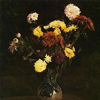 Vincent van Gogh Basket of Carnations and Zinnias Fine Art Print
