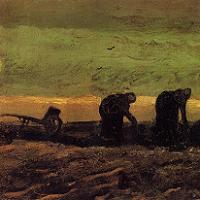 Vincent van Gogh Two Peasant Women in the Peat Fields Fine Art Print