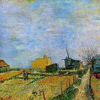Vincent van Gogh Vegetable Gardens in Montmartre Fine Art Print