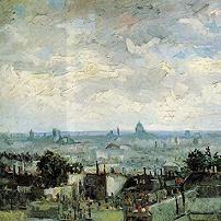 Vincent van Gogh View of the Roofs of Paris Fine Art Print