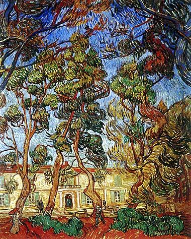 Vincent van Gogh L Hopital de St Paul a St Remy 24 Inch Canvas Print