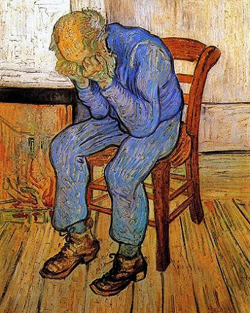 Vincent van Gogh Old Man in Sorrow Canvas Print