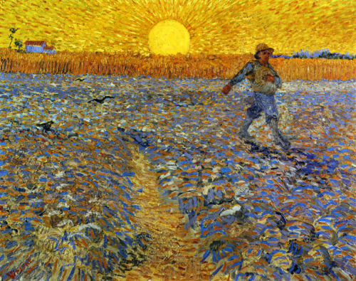 Vincent van Gogh The Sower (After Millet) Canvas Print