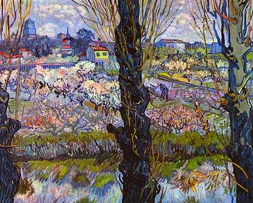 Vincent van Gogh View of Arles Canvas Print