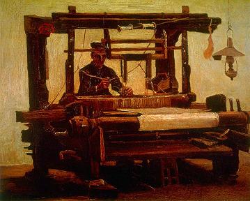 Vincent van Gogh Weaver Canvas Print
