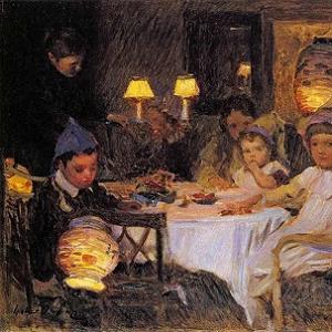 Walter Osborne Irish A Children's Party