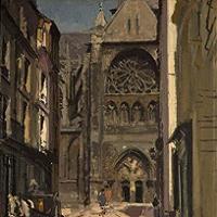Walter Sickert - La rue Pecquet, Dieppe, France Fine Art Print