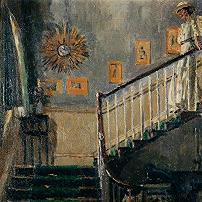 Walter Sickert - Ethel Sands Descending the Staircase at Newington Fine Art Print