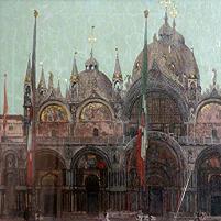 Walter Sickert - The Facade of San Marco, Venice Fine Art Print