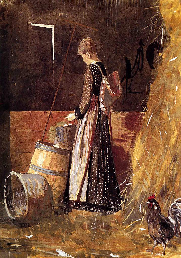 Winslow Homer Fresh Eggs 24 Inch Canvas Print