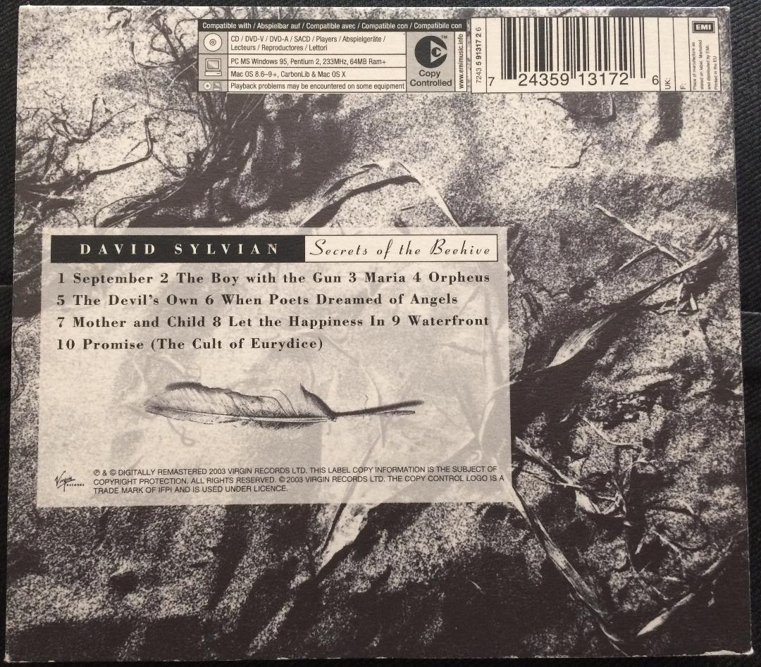 Secrets Of The Beehive CD Inside 4