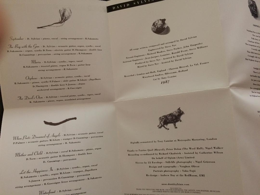 Secrets Of The Beehive CD Booklet