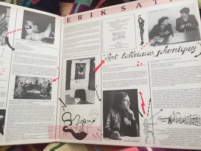 Various Sept Tableaux Phoniques Erik Satie Vinyl LP Gatefold 1984