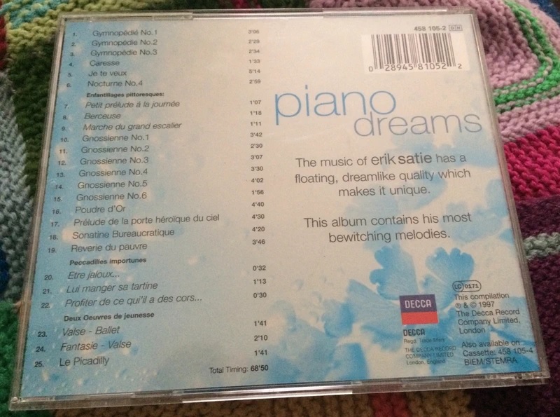 Erik Satie: Piano Dreams - The Erik Satie Collection CD 1997 | UK