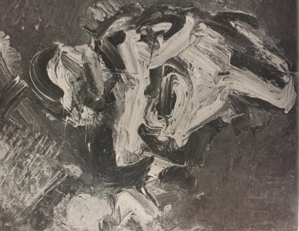 Frank Auerbach Reclining Head of Gerda Boehm