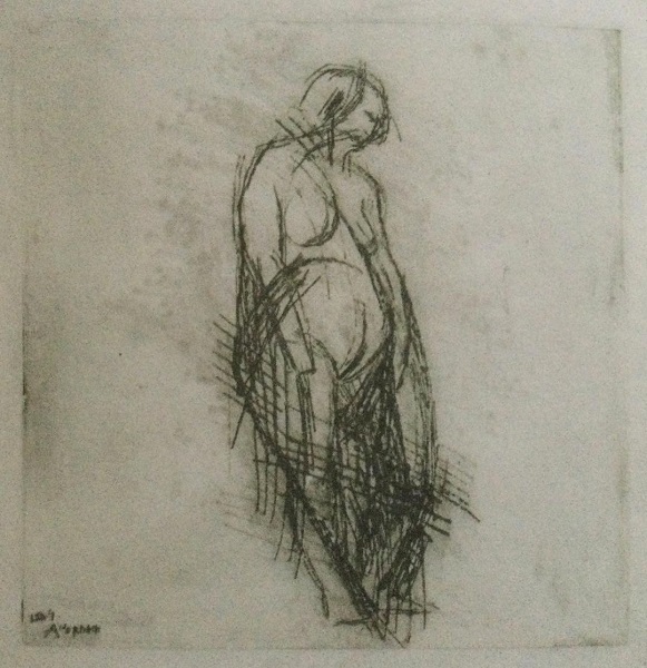 Frank Auerbach Standing Figure