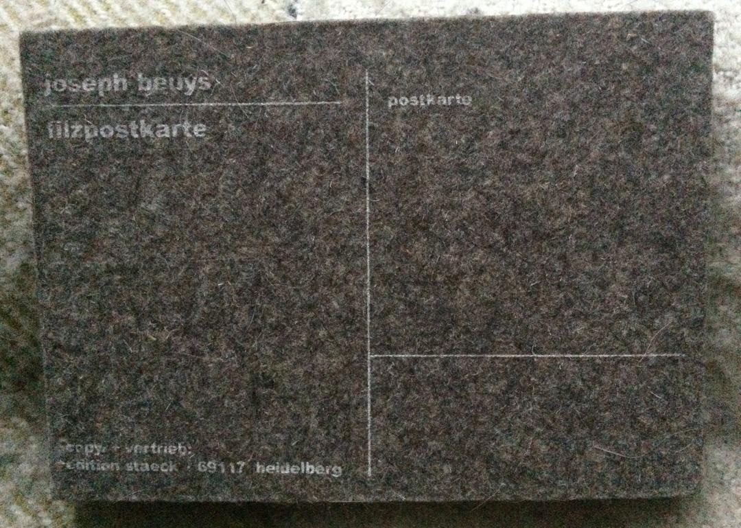 Joseph Beuys Filz Postkarte 1