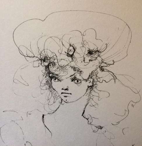 Leonor Fini Drawing